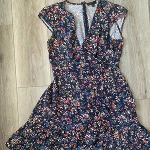Jcrew Faux Wrap Floral Dress Size 4